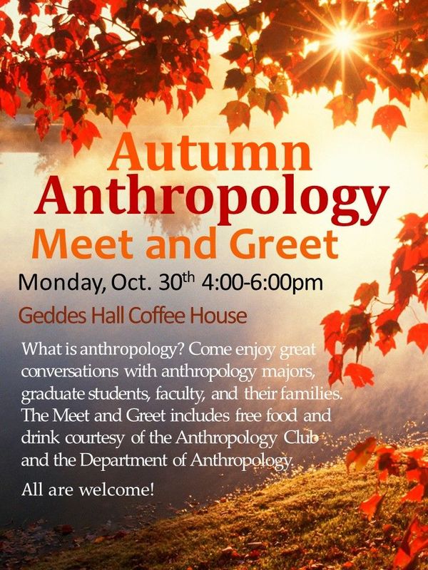 Autumn Anthropology Meet And Greet