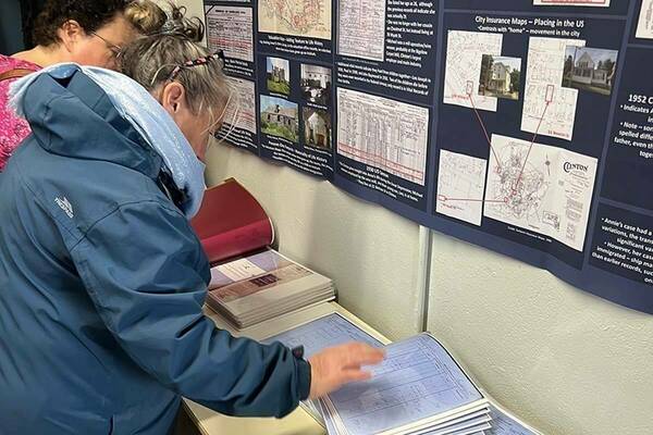 Inishbofin community members investigating their 19th-century ancestors in the British government's Valuation Records
